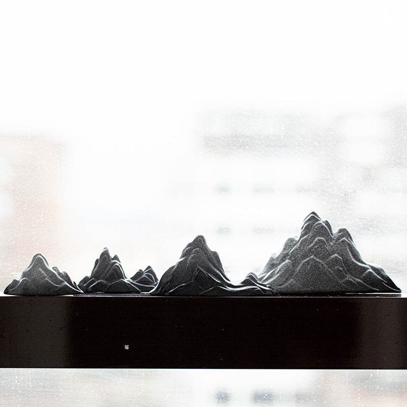Ceramic Hill Decoration with Zen Aesthetic - Tibetan Buddhist statue, front view