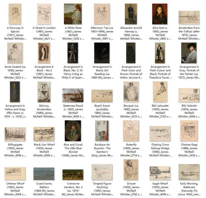 215 Painting Images by James McNeill Whistler American, 1834-1903 - Tibetan Buddhist thangka, front view