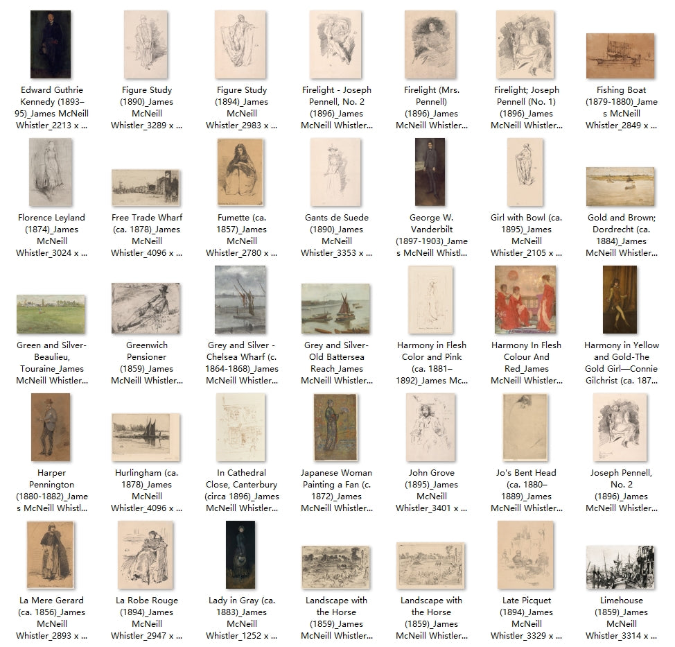 215 Painting Images by James McNeill Whistler (American, 1834-1903)