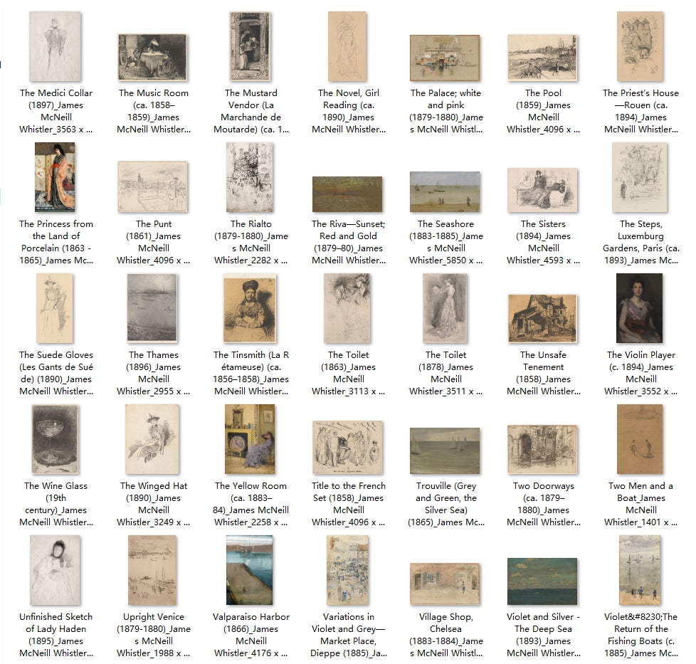 215 Painting Images by James McNeill Whistler (American, 1834-1903)