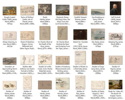 194 Painting Images by James Ward English, 1769-1859 - Tibetan Buddhist thangka, view 5