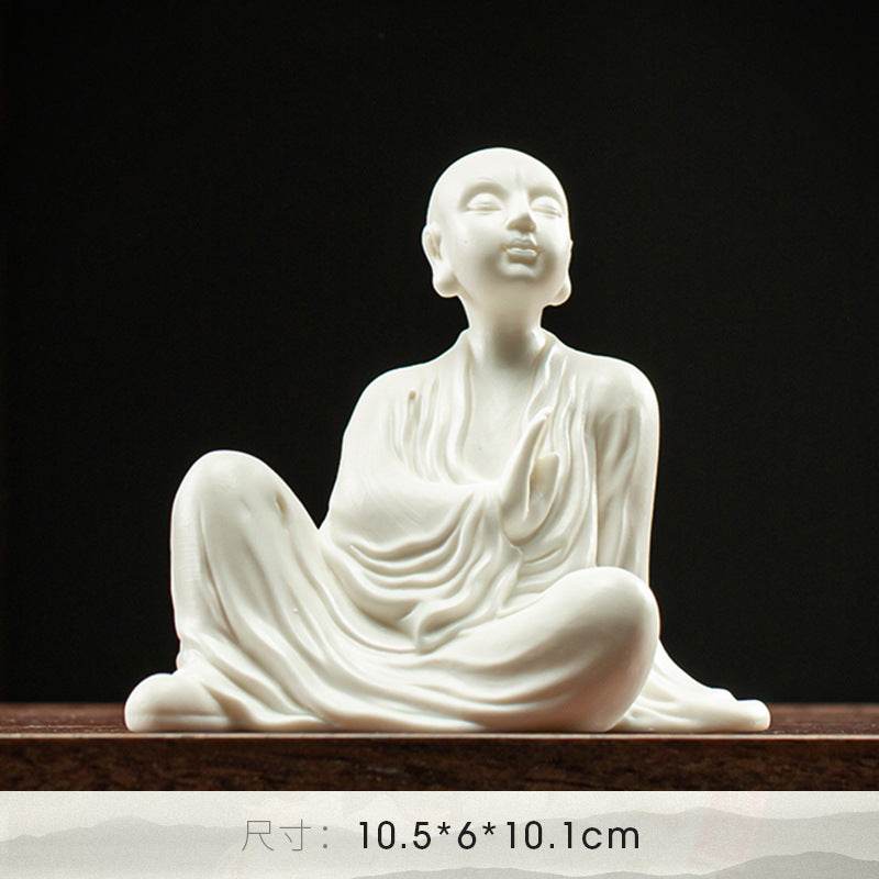 Ceramic Meditation Buddha Statue - Tibetan Buddhist statue, view 22