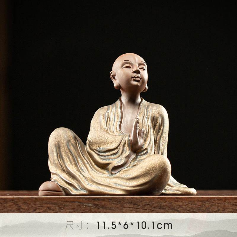 Ceramic Meditation Buddha Statue - Tibetan Buddhist statue, view 20