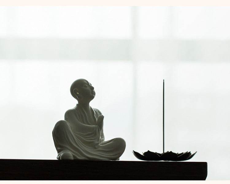 Ceramic Meditation Buddha Statue - Tibetan Buddhist statue, view 18