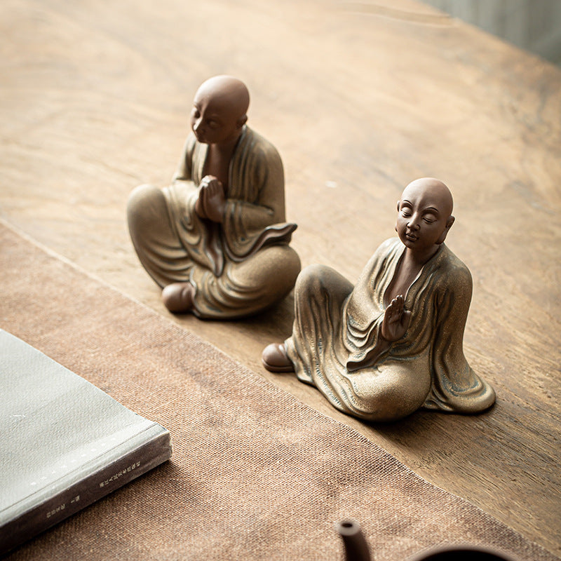 Ceramic Meditation Buddha Statue