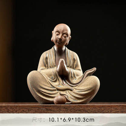 Ceramic Meditation Buddha Statue - Tibetan Buddhist statue, view 23