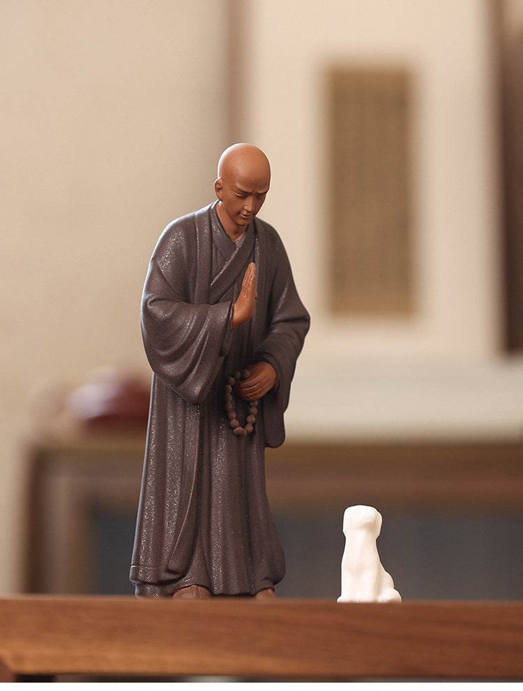 Purple Sand Meditation Buddha Statues - Tibetan Buddhist statue, view 12