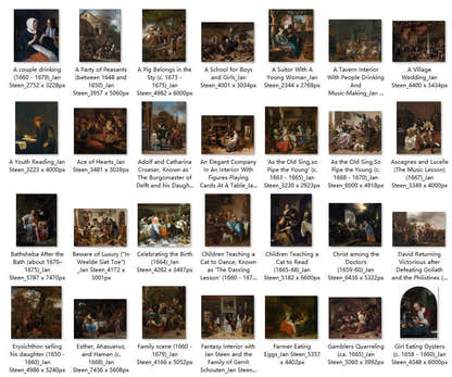 76 Painting Images by Jan Steen Dutch, 1626-1679 - Tibetan Buddhist thangka, front view