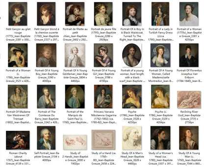 107 Painting Images by Jean-Baptiste Greuze (French, 1725-1805)