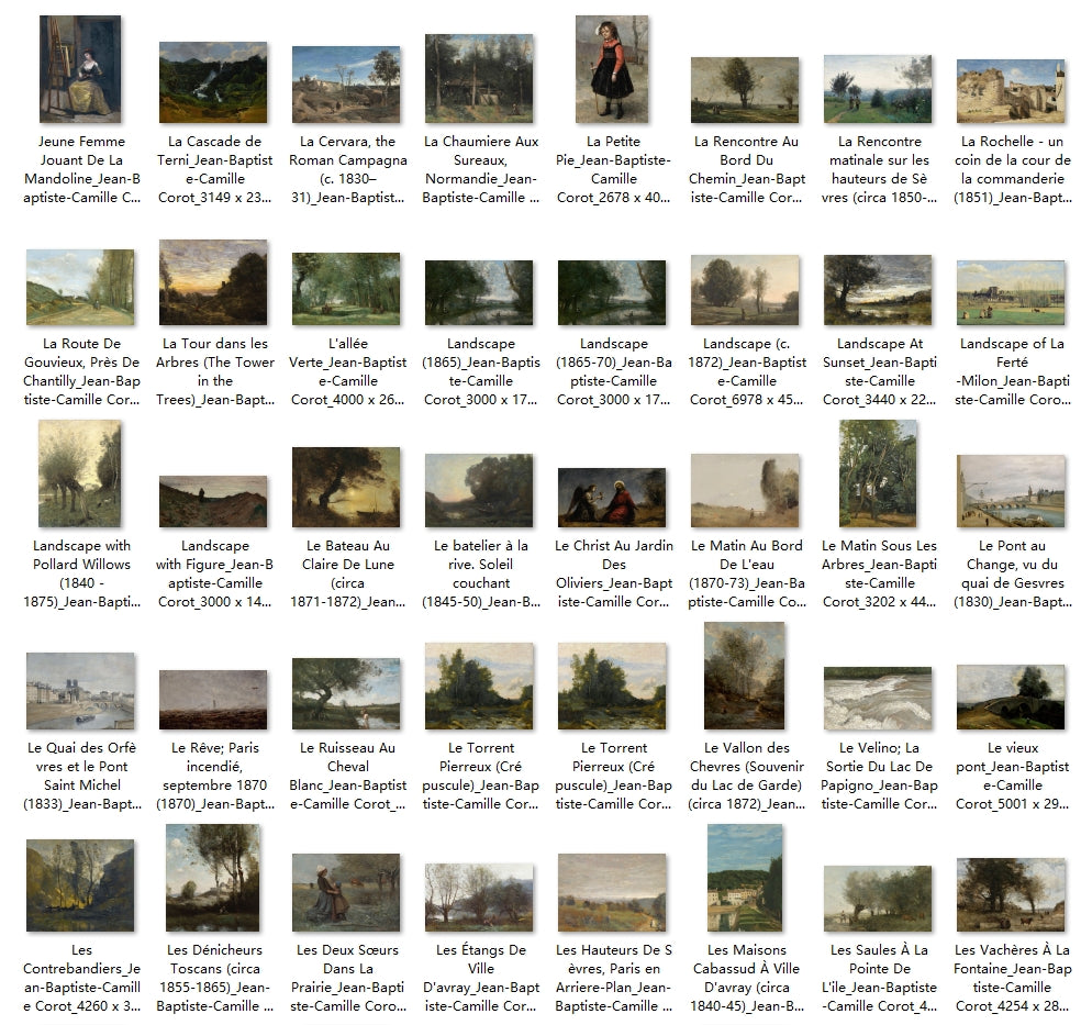 254 Painting Images by Jean-Baptiste-Camille Corot (French, 1796 - 1875)