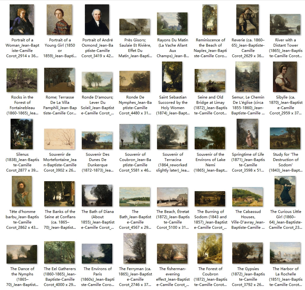 254 Painting Images by Jean-Baptiste-Camille Corot (French, 1796 - 1875)