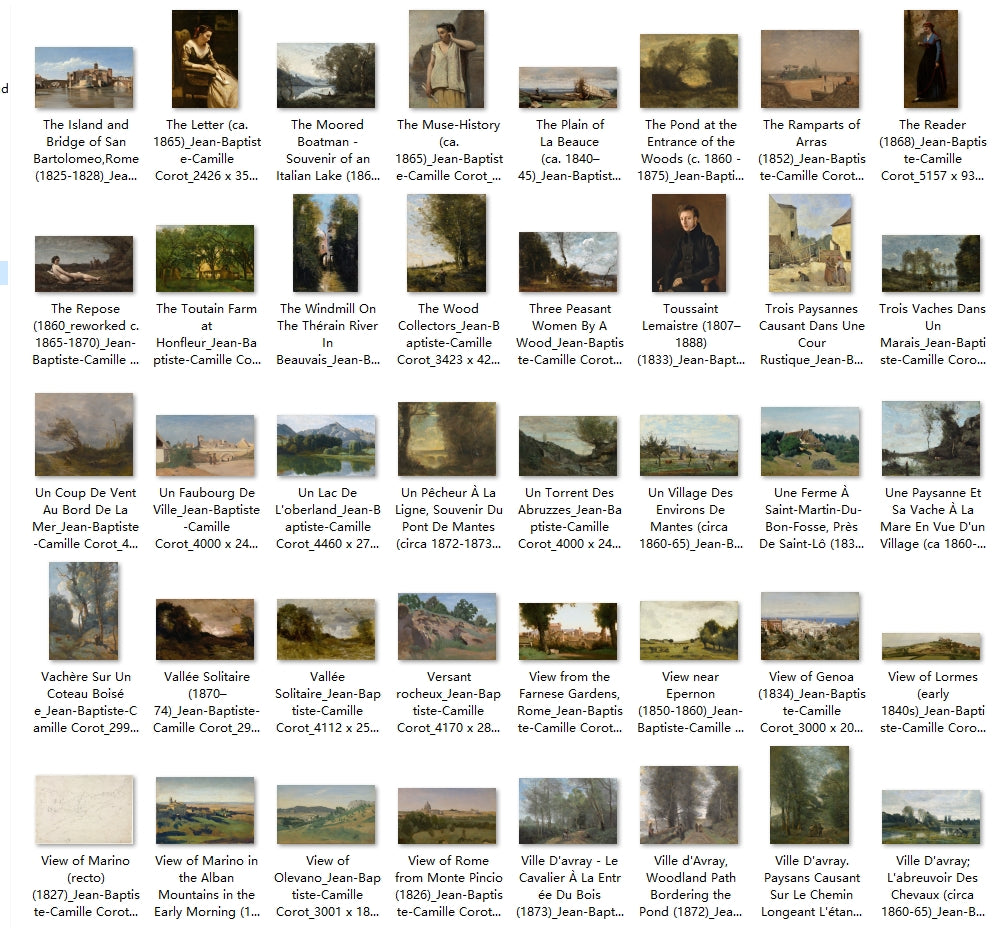 254 Painting Images by Jean-Baptiste-Camille Corot (French, 1796 - 1875)