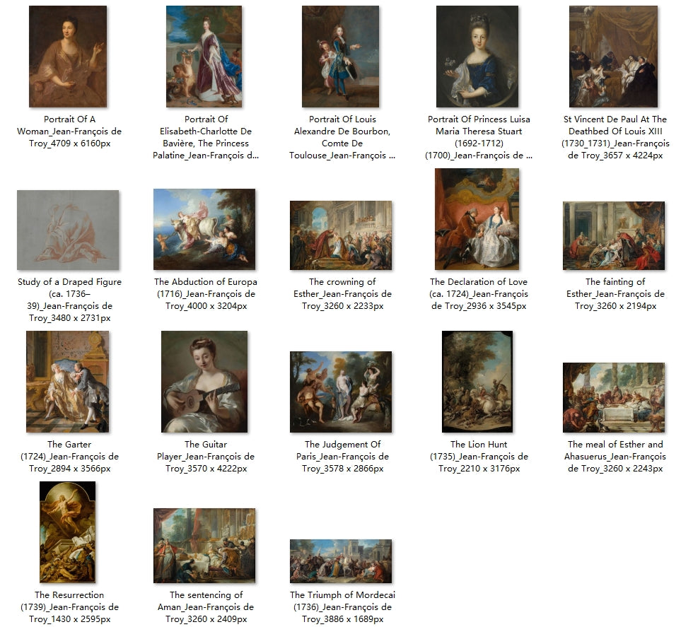 38 Painting Images by Jean-François de Troy (French, 1679-1752)