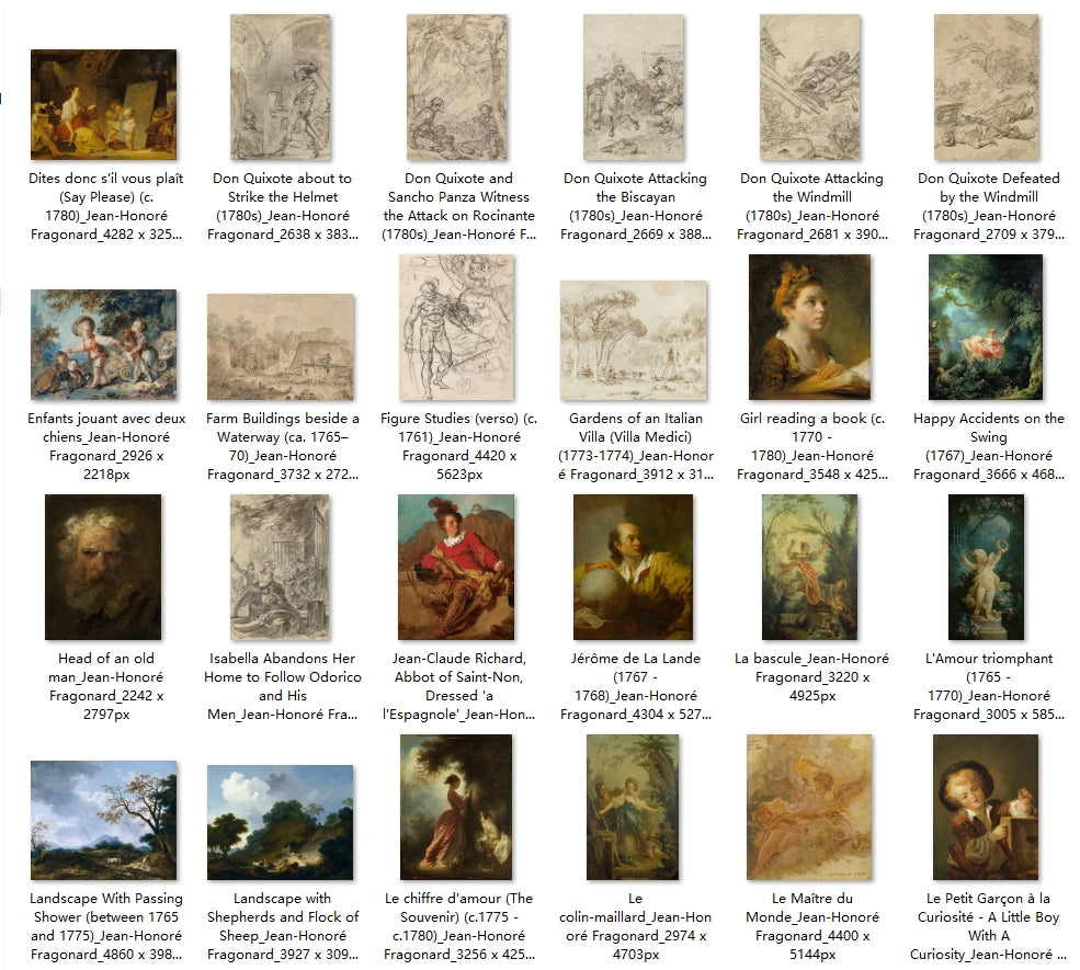 114 Painting Images by Jean-Honoré Fragonard (French, 1732-1806)