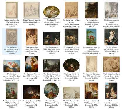 114 Painting Images by Jean-Honoré Fragonard (French, 1732-1806)