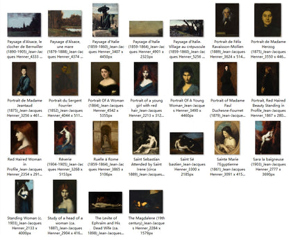 53 Painting Images by Jean-Jacques Henner (French, 1829-1905)