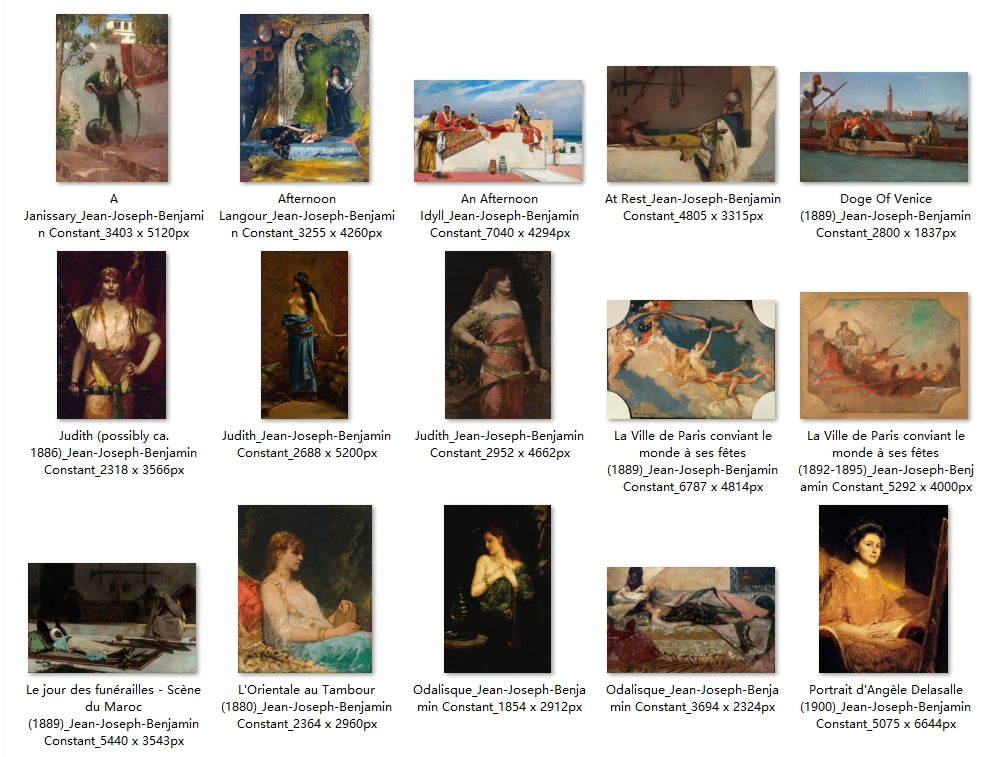 25 Painting Images by Jean-Joseph-Benjamin Constant (French, 1845 - 1902)