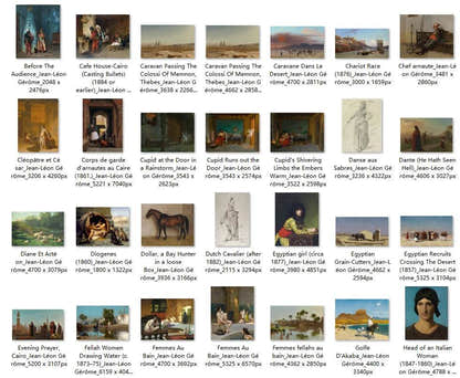 156 Painting Images by Jean-Léon Gérôme French, 1824-1904 - Tibetan Buddhist thangka, detailed view