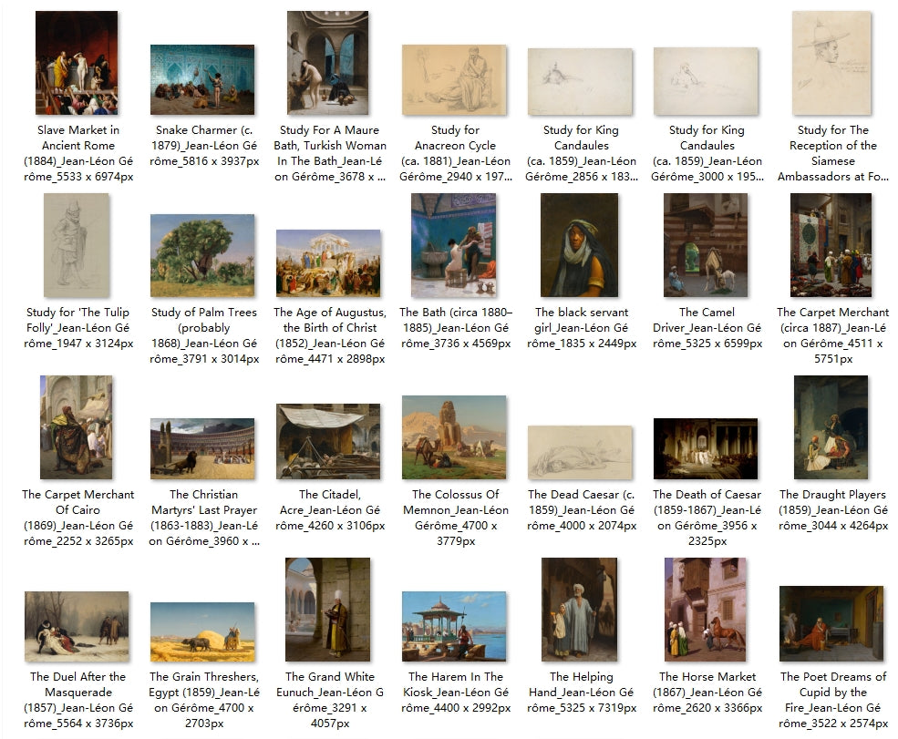 156 Painting Images by Jean-Léon Gérôme (French, 1824-1904)