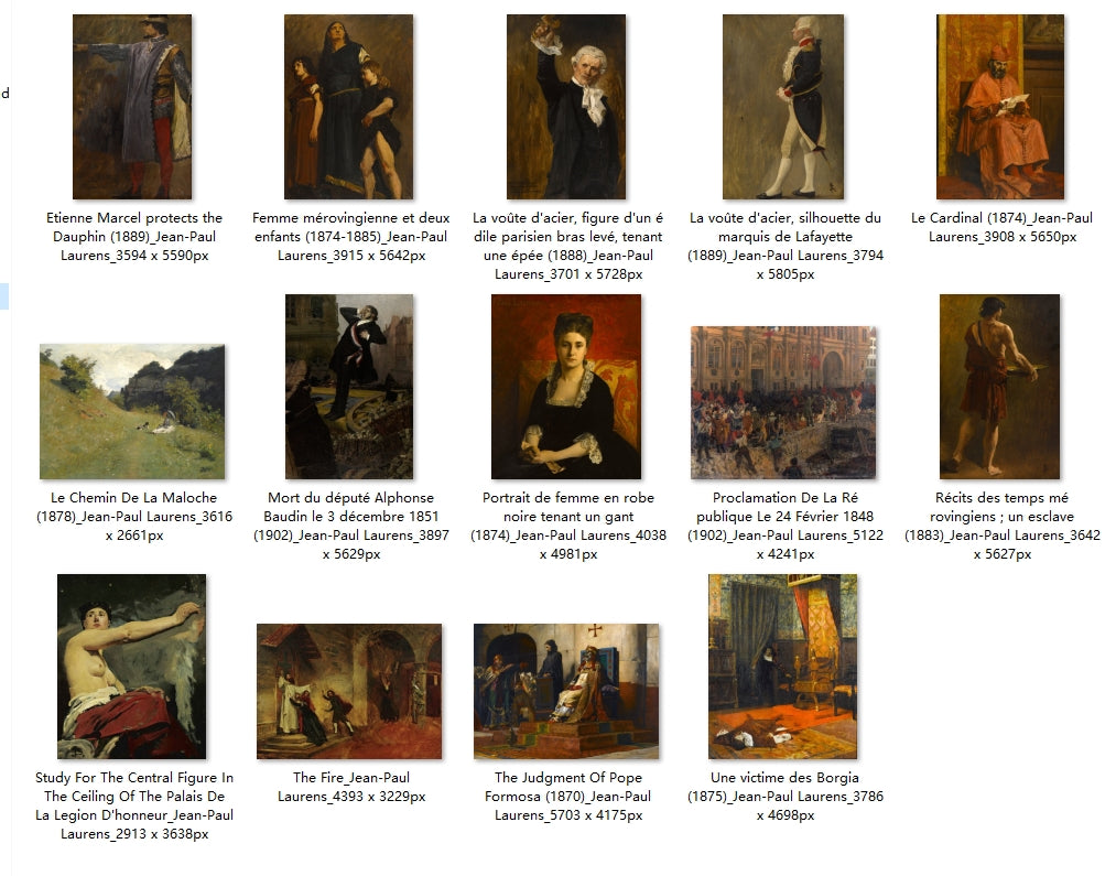 14 Painting Images by Jean-Paul Laurens (French, 1838-1921)