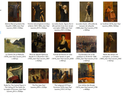 14 Painting Images by Jean-Paul Laurens (French, 1838-1921)