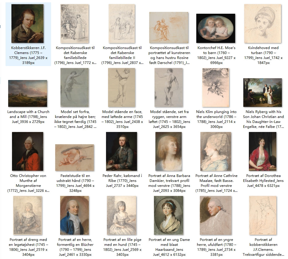 92 Painting Images by Jens Juel (Danish, 1745-1802)