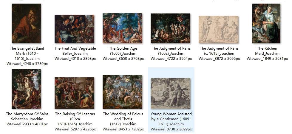 34 Painting Images by Joachim Wtewael Dutch, 1566 - 1638 - Tibetan Buddhist thangka, detailed view
