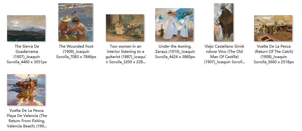79 Painting Images by Joaquín Sorolla Spanish, 1863 – 1923 - Tibetan Buddhist thangka, view 4