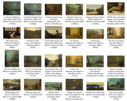 72 Painting Images by John Atkinson Grimshaw (English, 1836 – 1893)