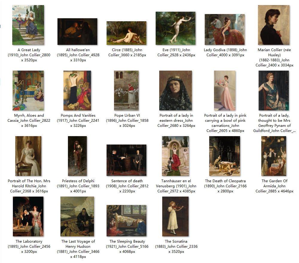 22 Painting Images by John Collier (English, 1850 – 1934)