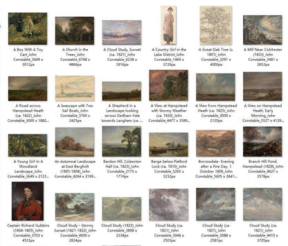 109 Painting Images by John Constable English, 1776-1837 - Tibetan Buddhist thangka, front view