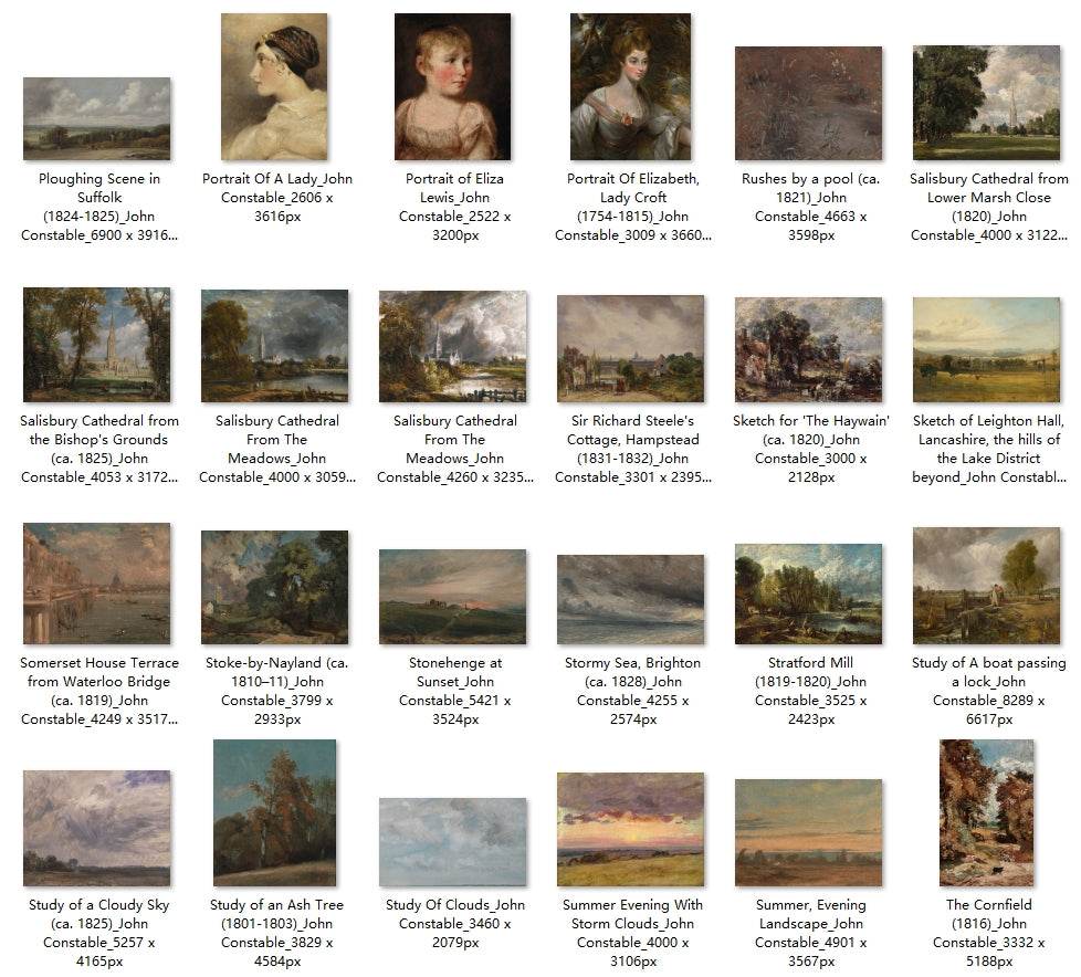 109 Painting Images by John Constable English, 1776-1837 - Tibetan Buddhist thangka, view 4