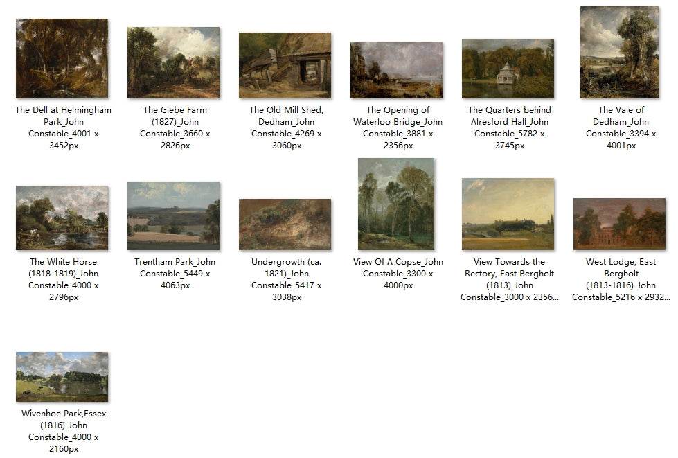 109 Painting Images by John Constable English, 1776-1837 - Tibetan Buddhist thangka, view 5
