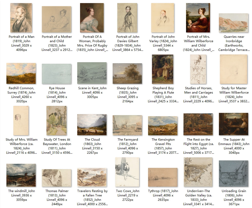 93 Painting Images by John Linnell (English, 1792-1882)