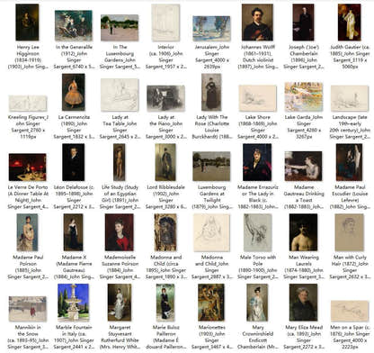 329 Painting Images by John Singer Sargent American, 1856-1925 - Tibetan Buddhist thangka, close-up detail