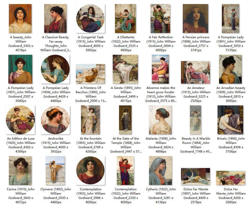 92 Painting Images by John William Godward (English, 1861–1922)