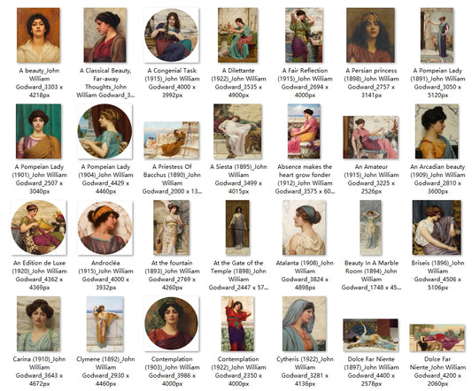 92 Painting Images by John William Godward (English, 1861–1922)