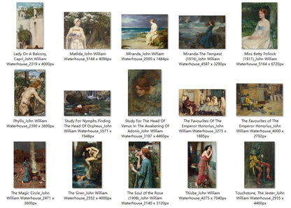 30 Painting Images by John William Waterhouse (English, 1849 - 1917)