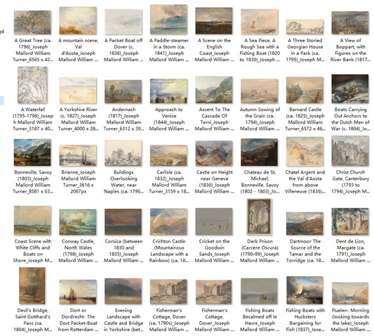 206 Painting Images by Joseph Mallord William Turner (English, 1775-1851)