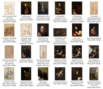 47 Painting Images by Jusepe de Ribera Spanish, 1591-1652 - Tibetan Buddhist thangka, front view