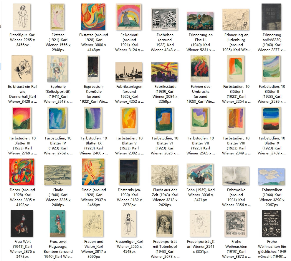 820 Painting Images by Karl Wiener (Austrian, 1901-1949)