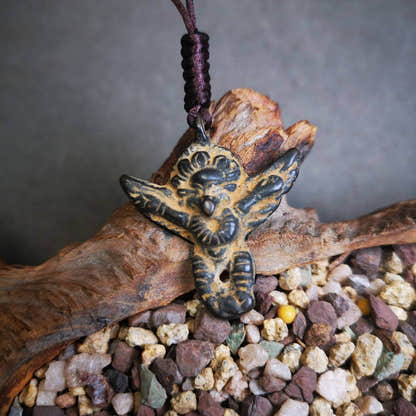 Buddhist Amulet Pendant,Garuda,Garula,Suparn Bird - Tibetan Buddhist amulet, view 9