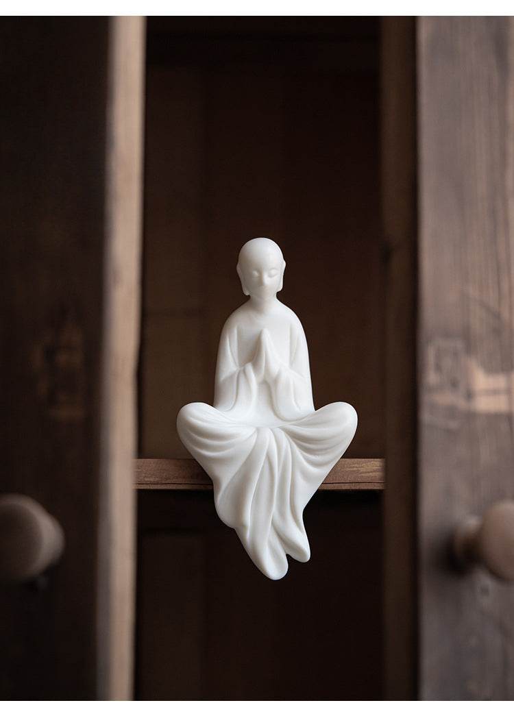 White Porcelain Buddha Statue - Tibetan Buddhist statue, view 14