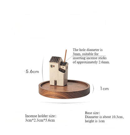 Classic House Incense Holder - Tibetan Buddhist statue, view 13