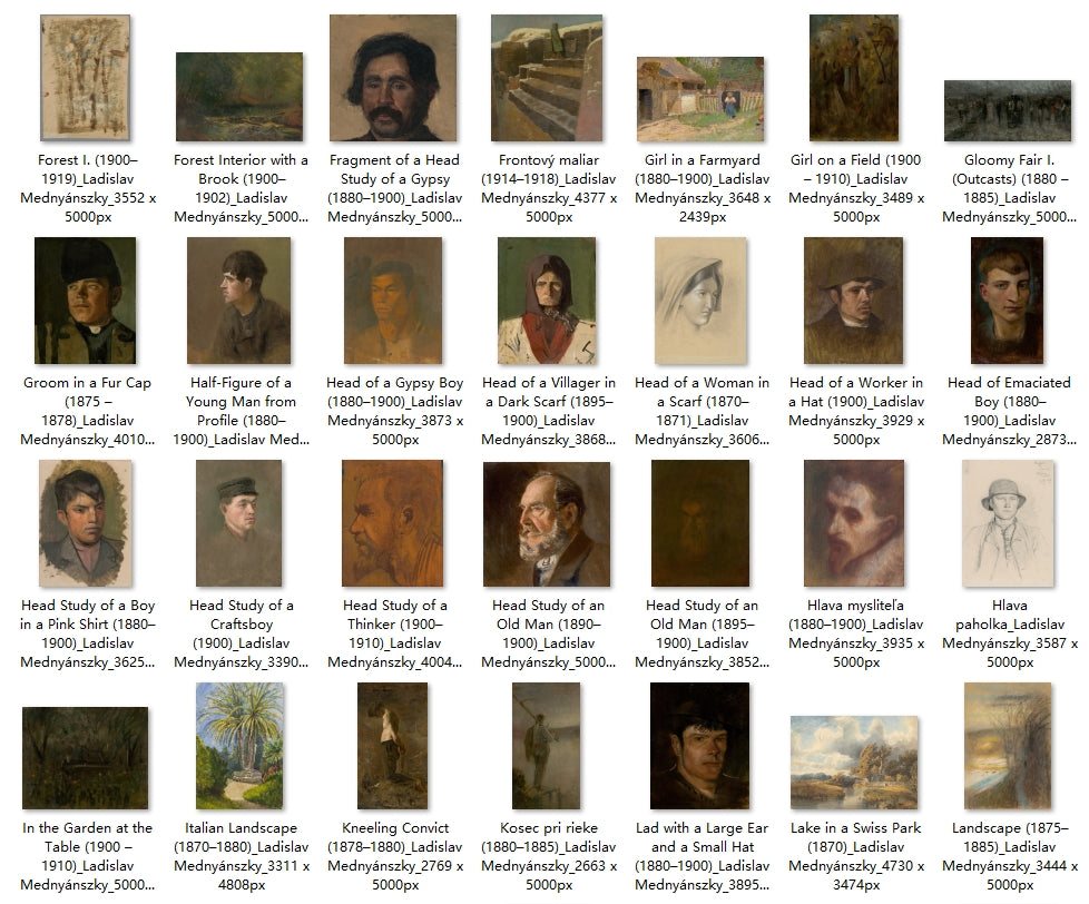 139 Painting Images by Ladislav Mednyánszky (Hungarian, 1852 – 1919)