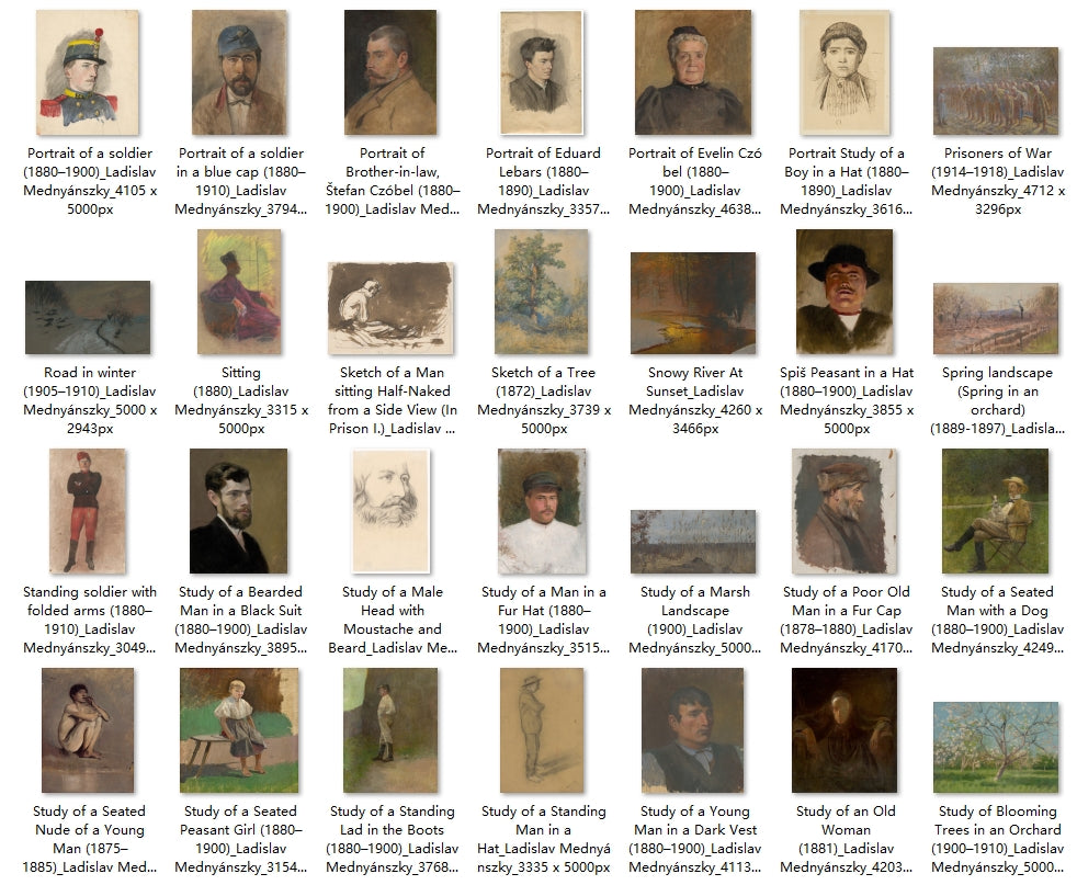 139 Painting Images by Ladislav Mednyánszky (Hungarian, 1852 – 1919)