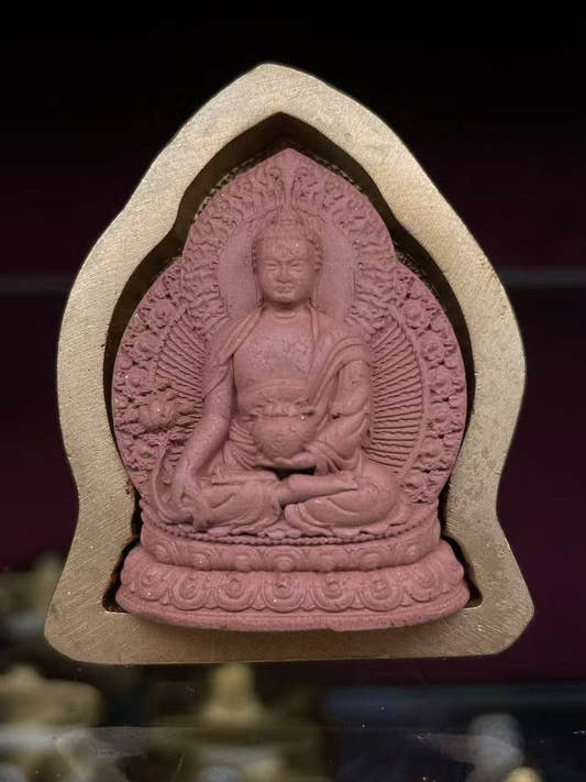 Medicine Buddha Tsa Tsa Mold - 4.5cm - Tibetan tsa tsa mold, front view