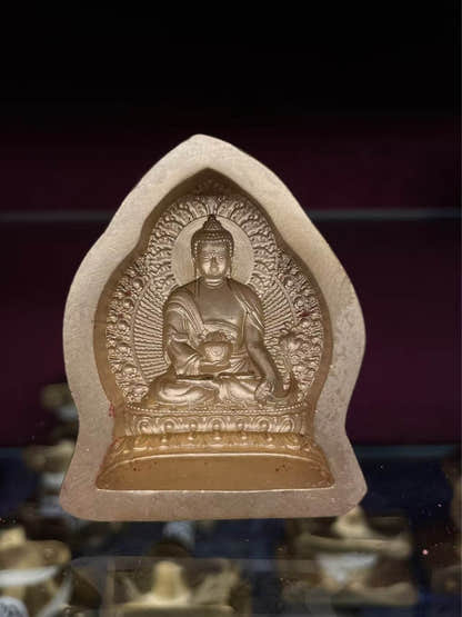 Medicine Buddha Tsa Tsa Mold - 4.5cm - Tibetan tsa tsa mold, detailed view