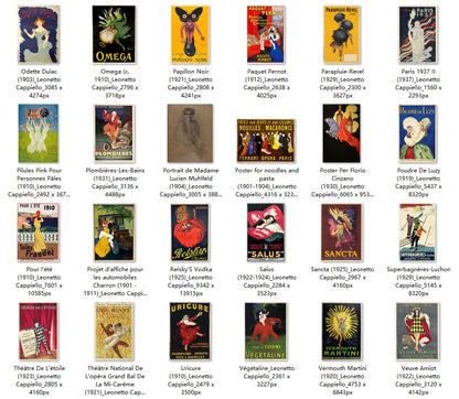 96 Painting Images by Leonetto Cappiello (Italian, 1875-1942)