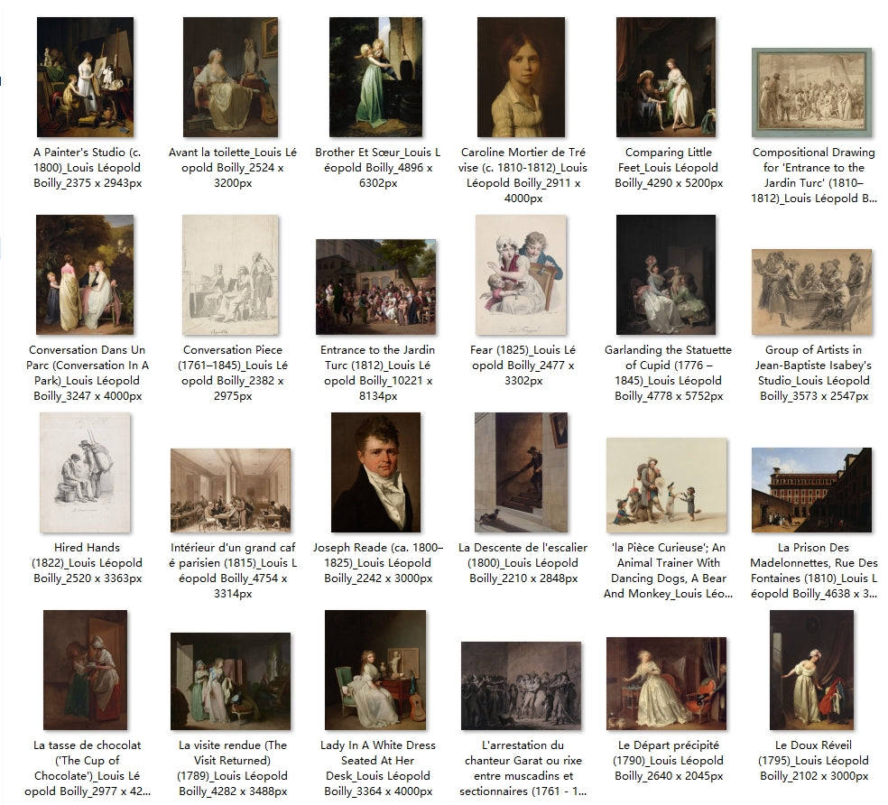 96 Painting Images by Louis Léopold Boilly (French, 1761-1845)